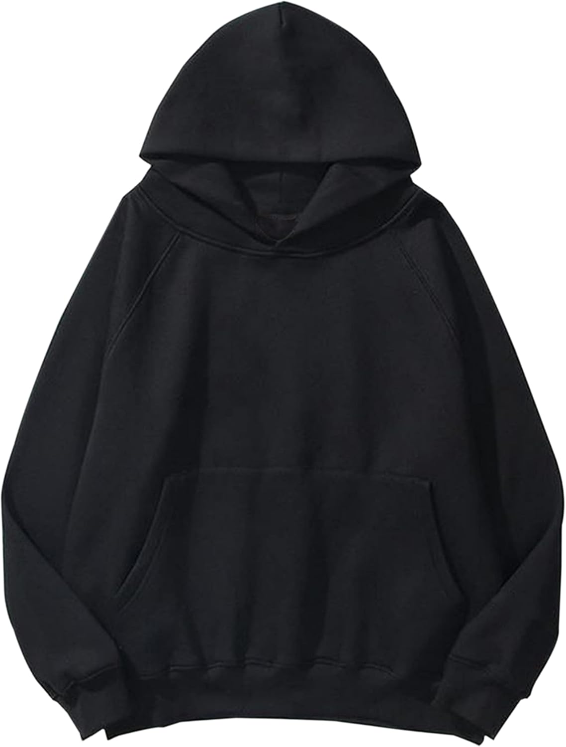Women Loose Fleece Hoodie Kangaroo Pocket Pullover - Image 1