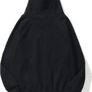Women Loose Fleece Hoodie Kangaroo Pocket Pullover - Image 2