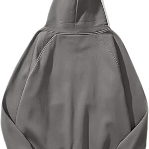 Unisex Fleece Pullover Hoodie Casual Athletic Drawstring Hood - Image 2