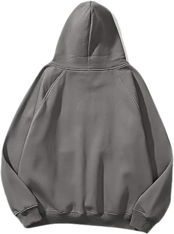 Unisex Fleece Pullover Hoodie Casual Athletic Drawstring Hood