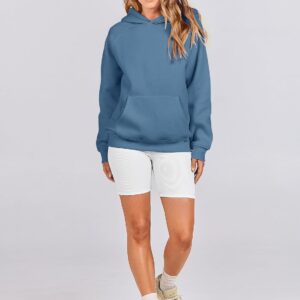 Women Oversized Long Sleeve Fleece Pullover Crewneck Top - Image 4