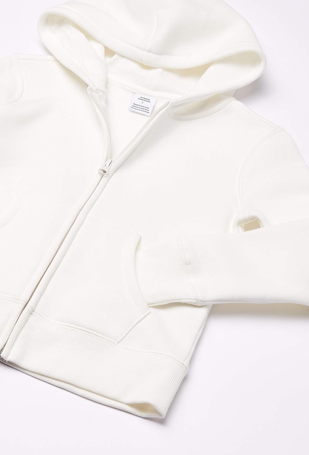 Girls Toddler Fleece Full Zip Hoodie Lined Hood - Image 2