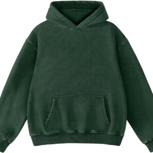 Men Acid Wash Super Soft Oversized Pullover Hoodie
