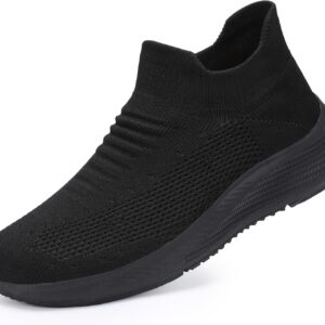 Women's Breathable Slip-On Knit Walking Shoes - Image 6