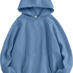 Women Oversized Long Sleeve Fleece Pullover Crewneck Top