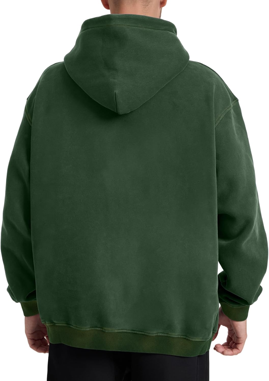 Men Acid Wash Super Soft Oversized Pullover Hoodie - Image 2