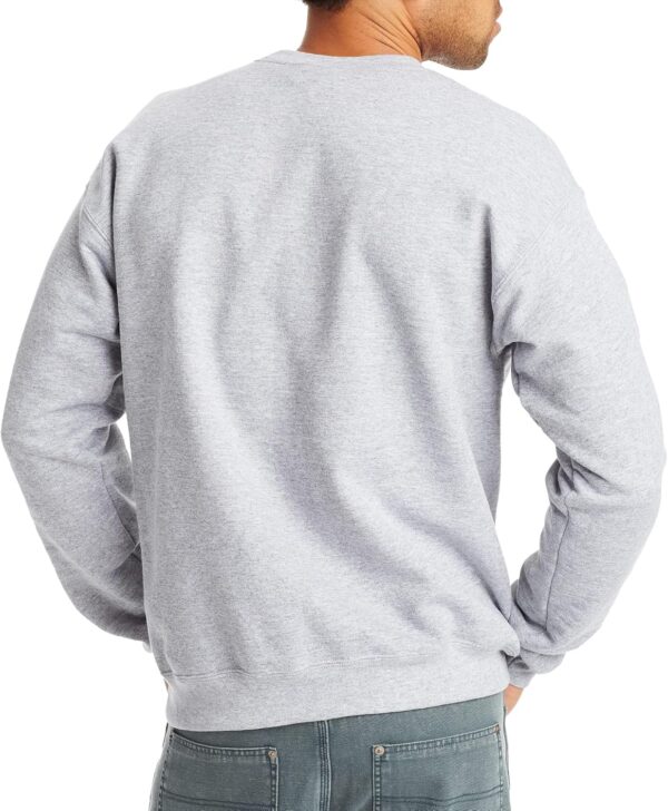 Men Fleece Crewneck Pullover Sweatshirt Soft Classic Fit