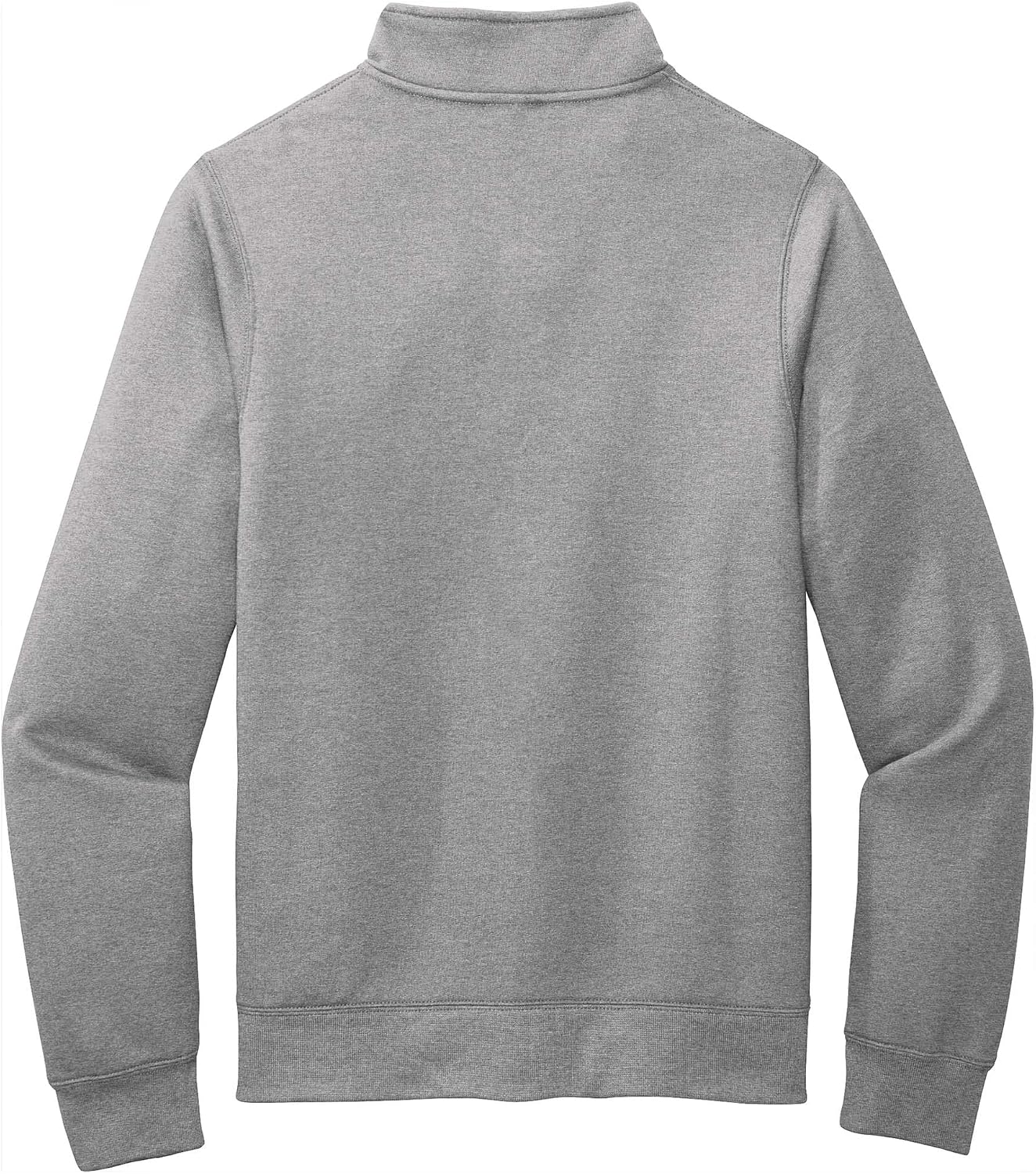 Men Fleece Cadet Collar Full Zip Sweatshirt - Image 2