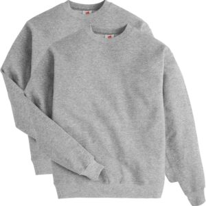 Men Fleece Crewneck Pullover Sweatshirt Soft Classic Fit