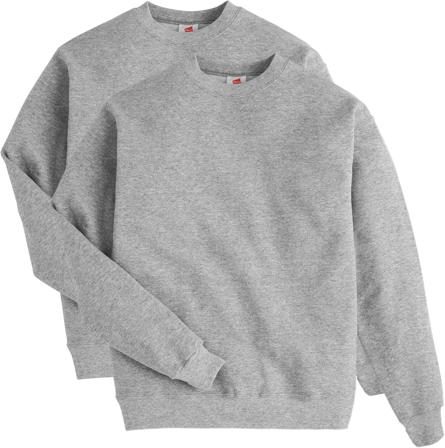 Men Fleece Crewneck Pullover Sweatshirt Soft Classic Fit - Image 1