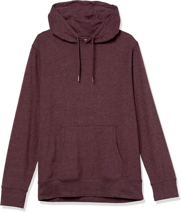 Men Lightweight Jersey Pullover Hoodie Soft Regular Fit