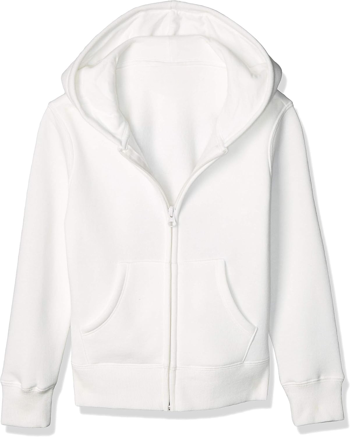 Girls Toddler Fleece Full Zip Hoodie Lined Hood - Image 1
